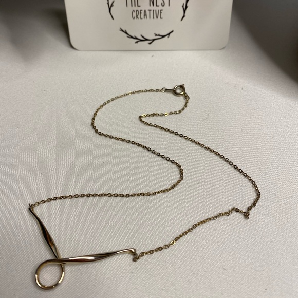 Vintage Silver Loop Necklace - Picture 6 of 6